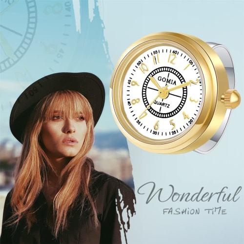 Lancardo Ring Watch, Antique Style, 3ATM Water Resistant, Analog, One Size Fits All, Perfect for Men and Women, Perfect Gift for Birthdays, Anniversar