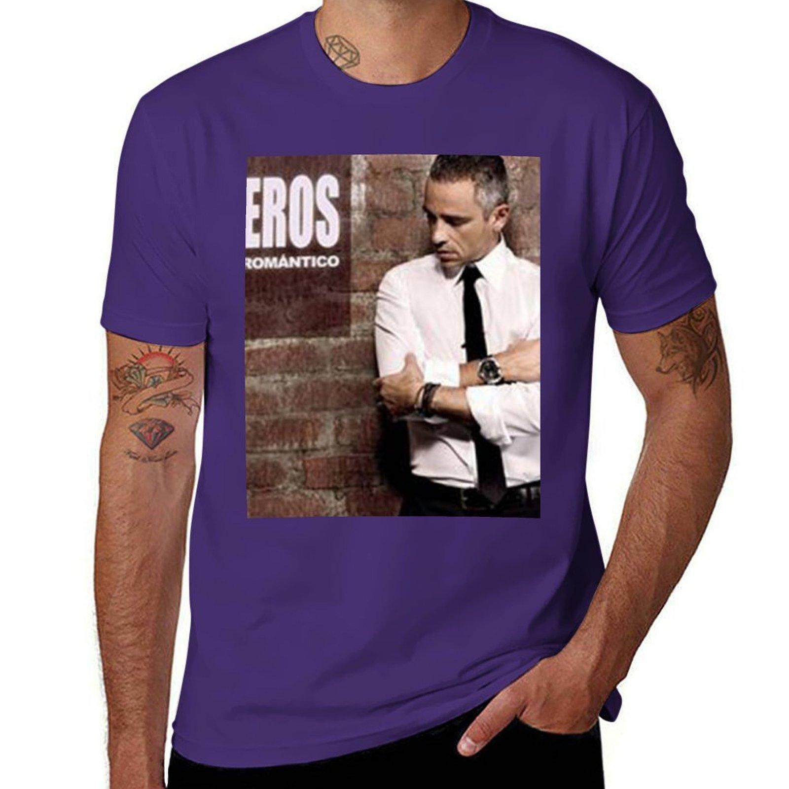 

Eros Ramazzotti - Poster T-Shirt kawaii clothes quick drying sweat Aesthetic clothing mens t shirt graphic XL