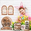 Easter Scene Tray Easter Decorative Flat Decoration Set Cross Decorative Set