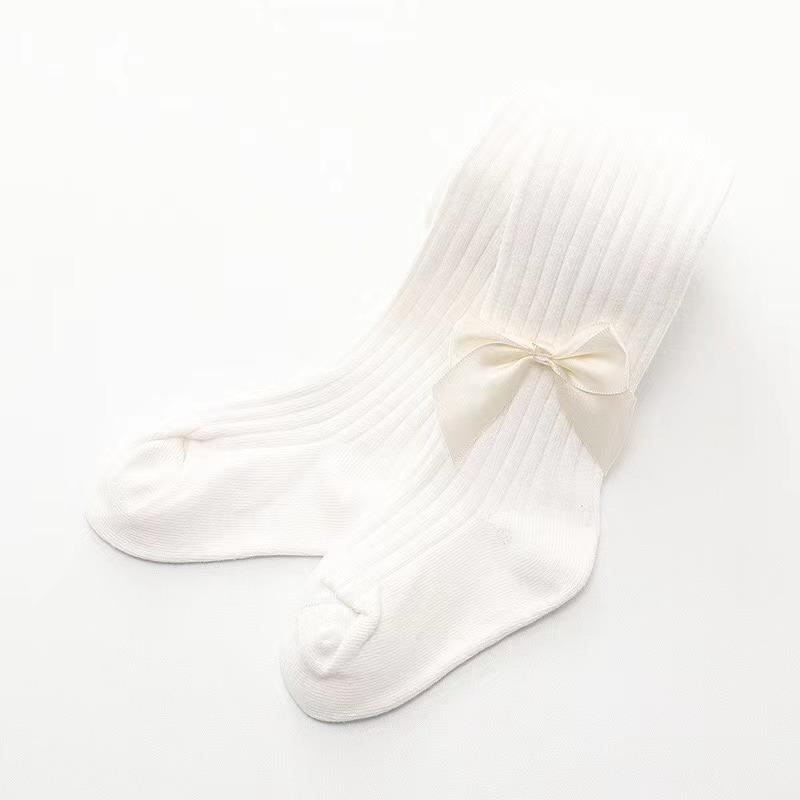 Pantyhose For Infants Newborns Toddlers Cotton Tight For Kid Spring Autumn Baby Girls Tights Beautiful Bowknot Mesh