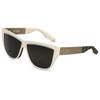 Ivi Vision Dusky  Dpm   Brushed AlumInum   Green Grey Lens In Polished Ivory Polished Ivory