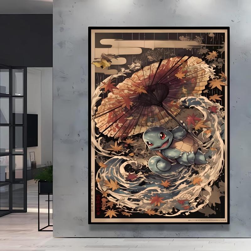 Canvas Painting Pokemon Charizard Cool Character Poster HD Printing Not Fading Modern Home Children's Bedroom Decor Holiday Gift