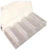 60-Pack 40mm Round Commemorative Coin Collection Boxes with Adjustable 30mm Inner Pads