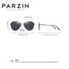 PARZIN Polarisierte Herren Sonnenbrille Aviator Metalllegierungsrahmen Sonnenbrille Herrenbrille zum Autofahren 8204