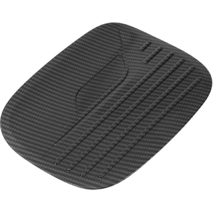 Fuel Tank Door Cap for Ford Explorer 2020-2025 Fuel Filler Flap Cover Adhesive Type Carbon Fiber Black ABS Fuel Filler Door Gas Cap
