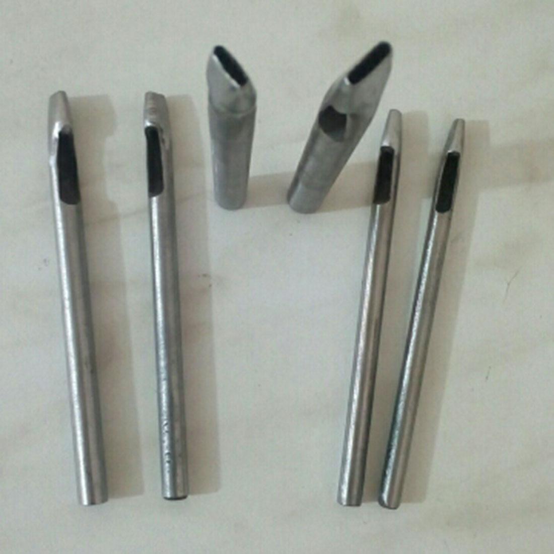 6pcs/Set 3mm/4mm/5mm/6mm/7mm/8mm Oval Shape Punch Cutter Leather Belt Hole Punch DIY Tools 2mm Craft Hollow Hole Punch Leather China Mainland