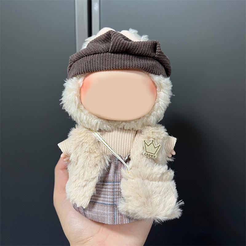 Doll Clothing Decoration Set For 17Cm Plush Vinyl Labubu Stylish Outfit Clothes Sports Leisure Suit Labubu Outfit Accessories