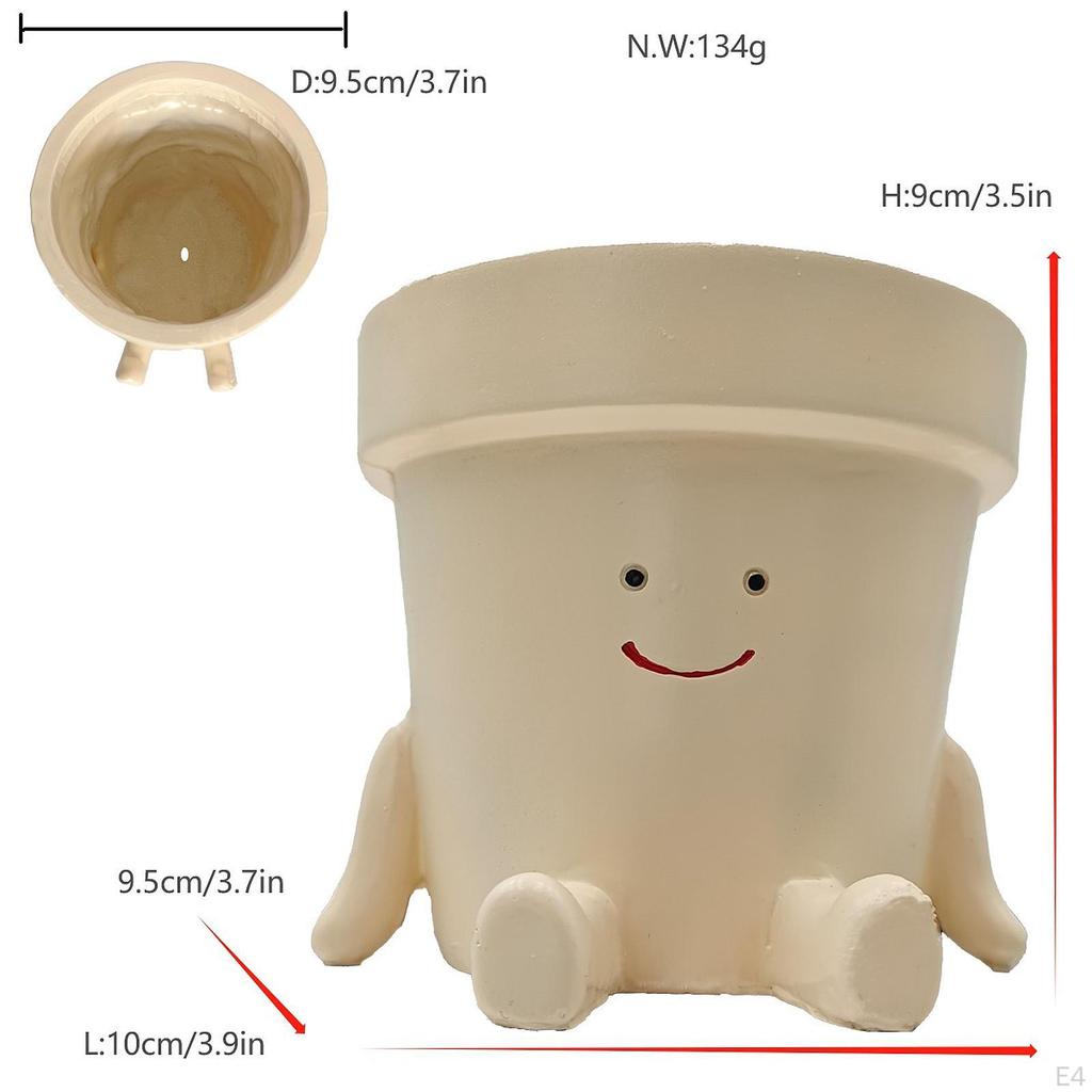 Adorable Cartoon Flower Pot for Home Decor