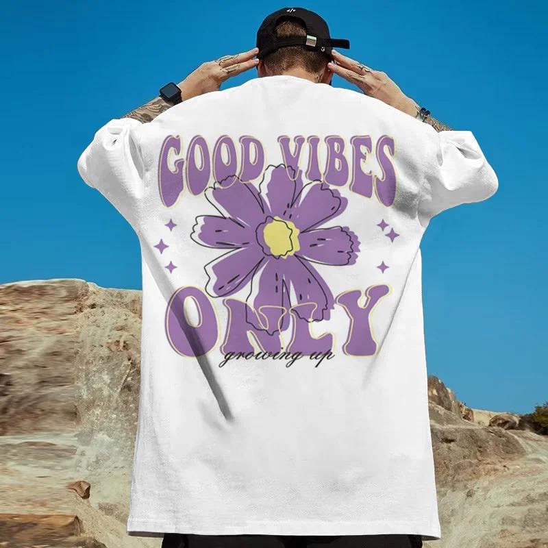 T-Shirt Ko3d Flower Pattern Casual T-Shir Fashion Hip Hop Short Sleeved Tees Loose Plus Size Clothing Daisy