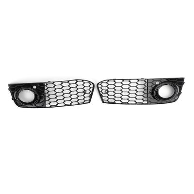 Pair Honeycomb Mesh Fog Light Open Vent Grill Intake For A4 B8 2009-2012