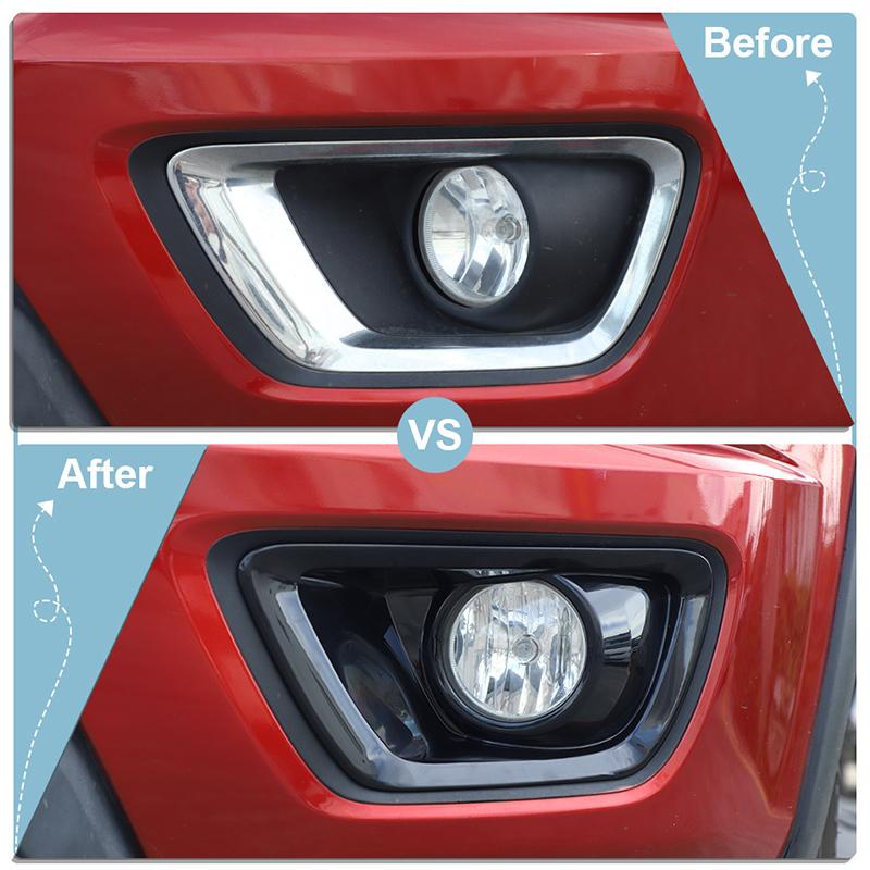 BAWA Car Front Fog Light Decoration Cover For Chevrolet Colorado 2014 2015 2016 2017 2018 Light Lamp Exterior Accessories