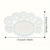 Disposable Wash-Free Watercolor Art Palette - Plastic Paint Palette with Multiple Wells & Central Mixing Area, Pre-Numbered Sections