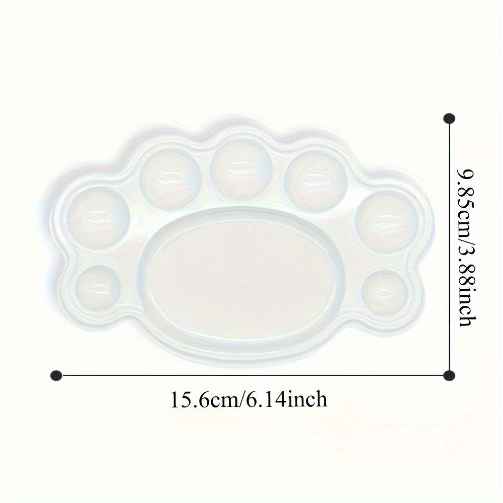 Disposable Wash-Free Watercolor Art Palette - Plastic Paint Palette with Multiple Wells & Central Mixing Area, Pre-Numbered Sections