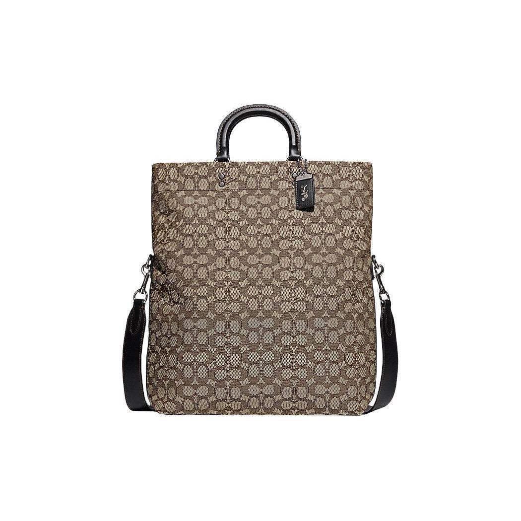 

Coach Rowe 33 Classic Foldable Monogram Jacquard Zipper Tote Bag Men Tote Bags Brown CE479-UW5 Basic Set (Bag+Dust Bag)
