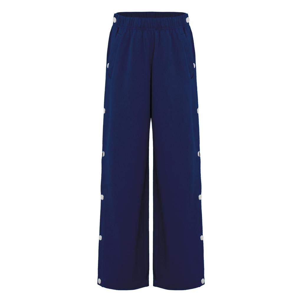 Pantaloni della tuta unisex per bambini con bisogni speciali, abbigliamento adattivo, con bottoni a pressione laterali a strappo