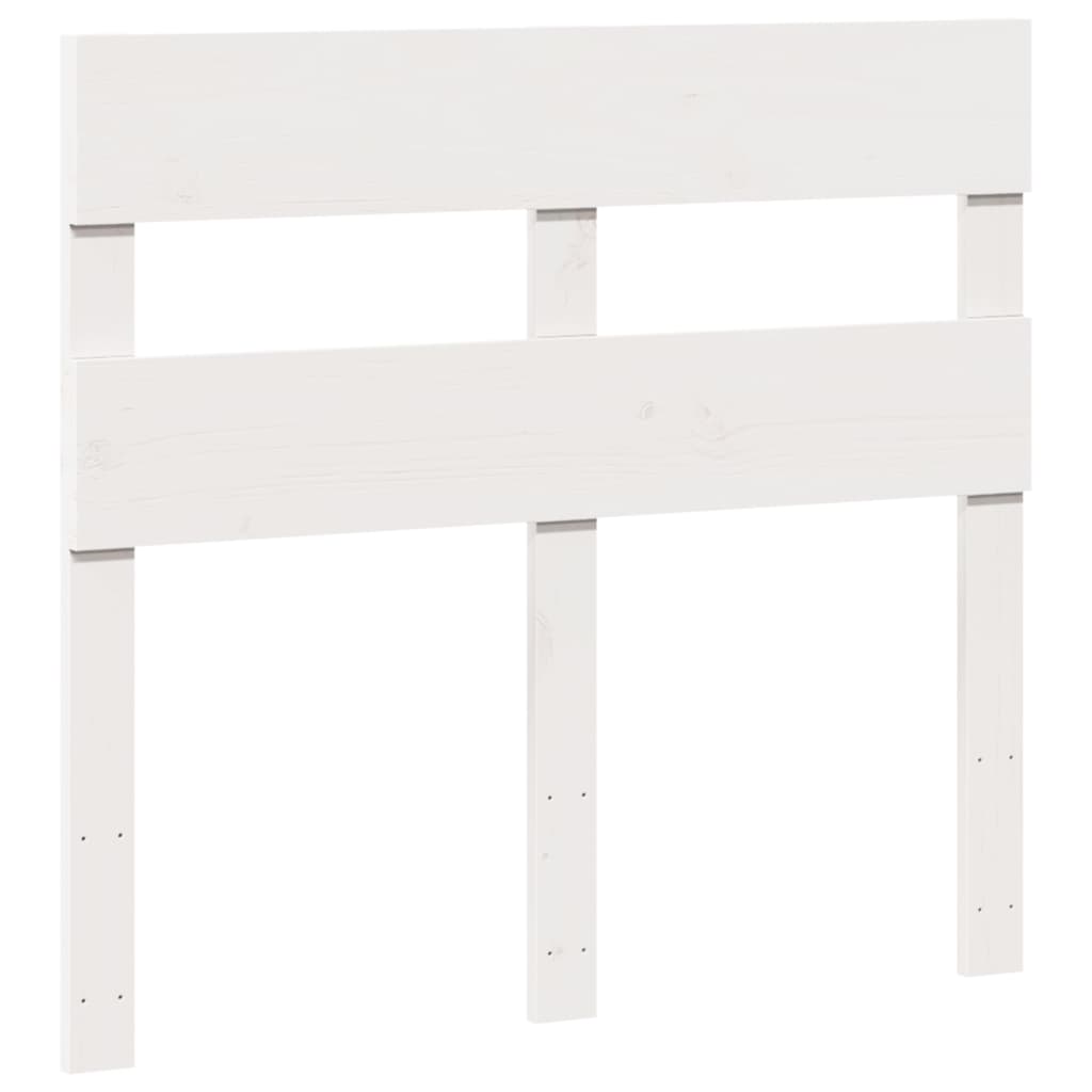 Vidaxl Rama Łóżka Bez Materaca, Biała, 90X200 Cm, Lite Drewno Sosnowe