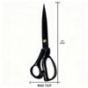 10-Inch Black Blade Stainless Steel Tailor Shears for Fabric and Clothing