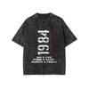 Vintage Gewassen 1971 T-shirt Retro Verloop Getal Grafisch T-shirt Heren Dames Casual Oversized voor Dagelijks