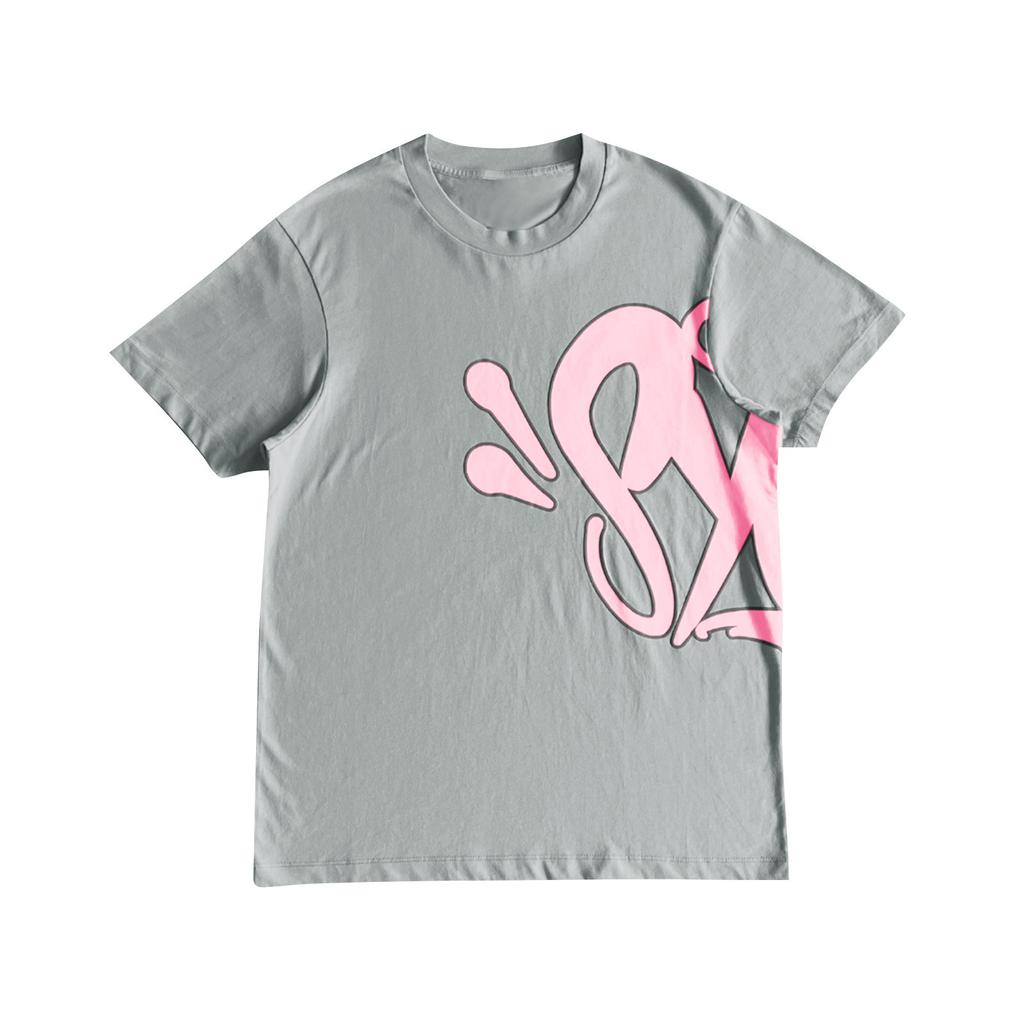 European and American street hip-hop men's and women's alphabet printing loose short-sleeved top men's summer tide brand casual sports suit