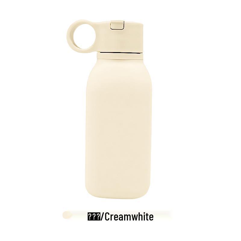 American-Style Silicone Sports Water Bottle - Food Grade, Heat Resistant, Drop-Proof, Matte Finish, Portable for Outdoor Use