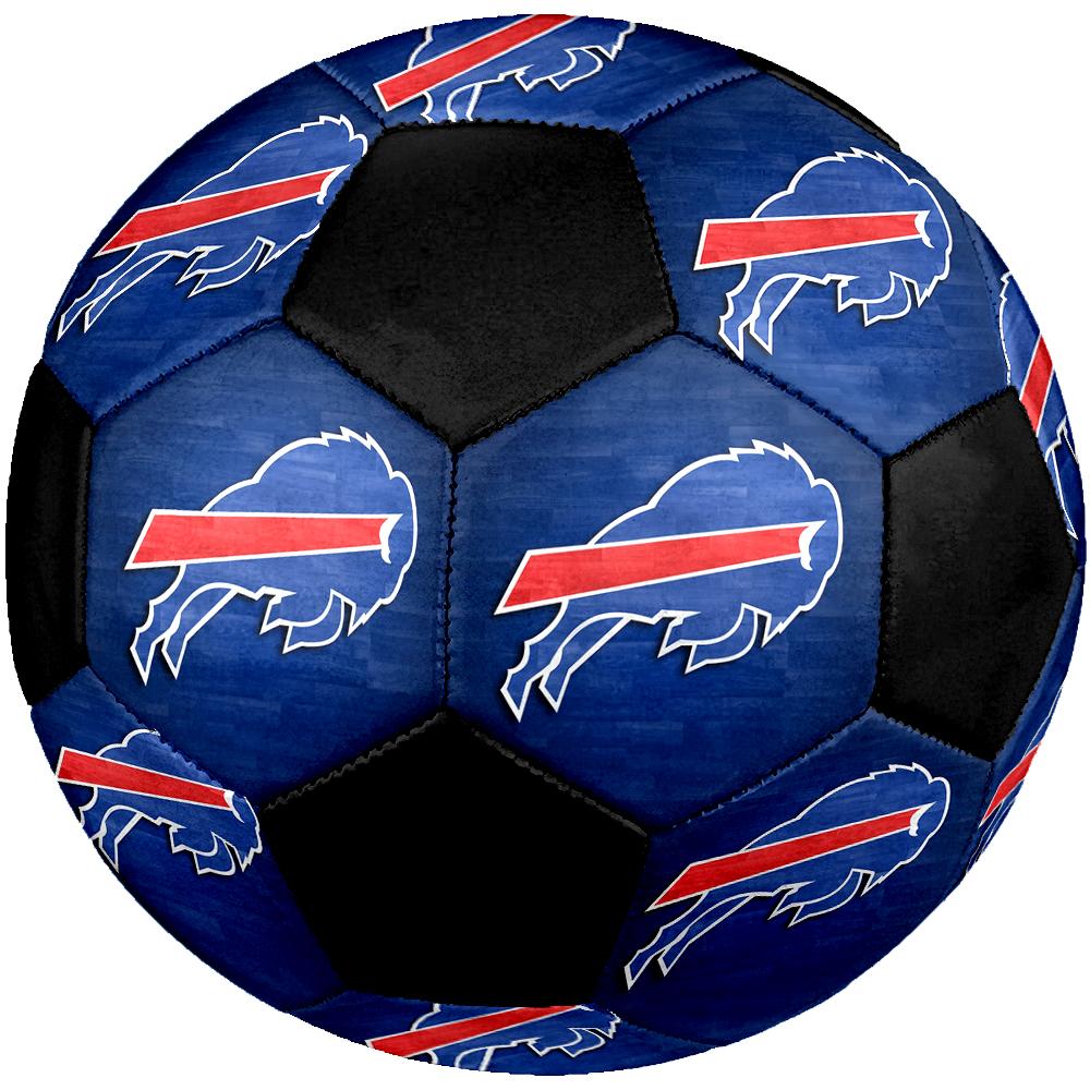 SIZE 5 Buffalo Bills Soccer Ball Colorful All Ages Machine Stitched PVC Competition Ready Durable High-Bounce