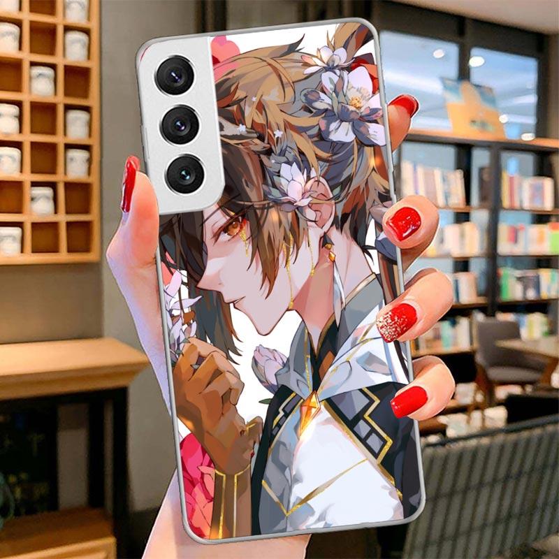 Genshin Impact Raiden Shogun Baal Cover Phone Case For Samsung Galaxy S26 S25 Edge S24 Ultra S23 S22 Plus S21 S20 FE Soft Fundas Samsung S20 Plus
