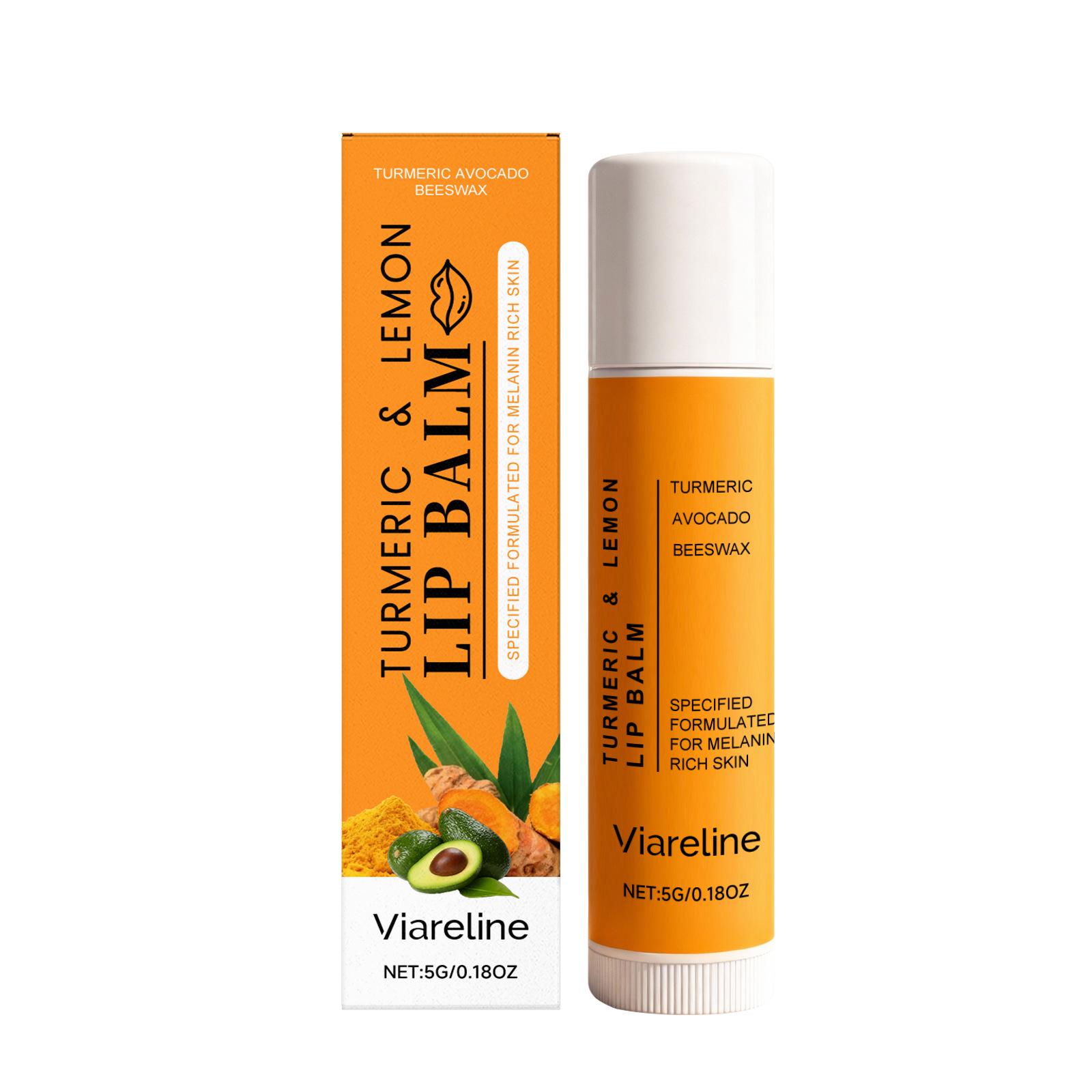 VIARELINE Turmeric Lemon Lip Balm: Hydrating & Softening Daily Lip Care