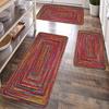 1Pcs Anti Fatigue Kitchen Rugs,   Bohemian RedPrint Waterproof Non-Slip Thick Cushioned Kitchen Mat Heavy Duty Comfort Standing Mat for Kitchen