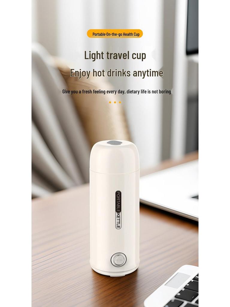 Tragbarer Edelstahl Schnellkoch-Reisewasserkocher mit Trockengehschutz