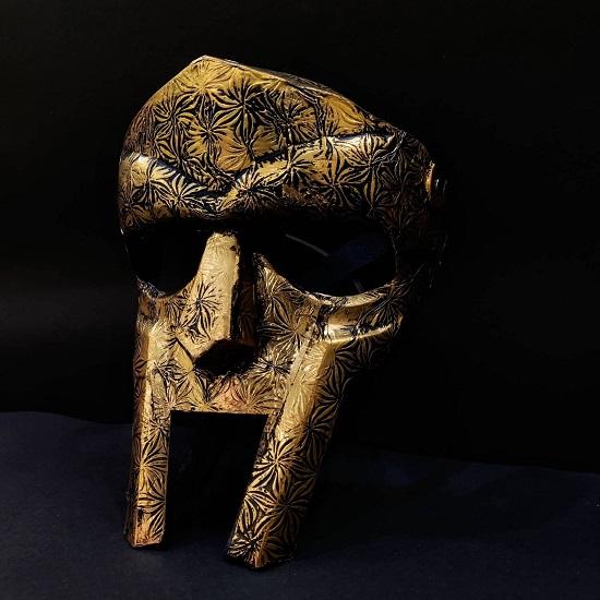 Obličejová maska ​​Halloween Gladiator, Reliéfní Středověká Obličejová Maska, Obličejová zbroj, Ručně Kovaná Maska, Halloweenská Maska, Halloweenské šaty
