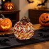 Pumpkin Ornament Mini Hand Blown Glass Ornament, Collectible Thanksgiving Halloween High-quality Faux Crystal Hanging Decoration for Fall, Harvest