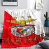 1PC Benfica Eagle Crest Custom Name Patterned Flannel Blanket Suitable For All Seasons For Home Decor Warmth And Comfort Gifts Holiday Present