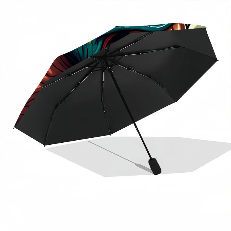 1pc Triceratops Prehistoric Automatic Open/Close Folding Umbrella - Compact 8-Rib Design, Daily Use, Perfect Gift for Friends & Family Yy260327073