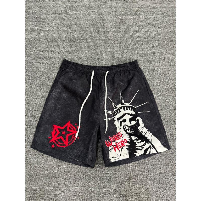 2026 Summer Best-selling Outdoor Sports Casual Fashion Comfortable Simple Angel Patterned Printed Men s Shorts S