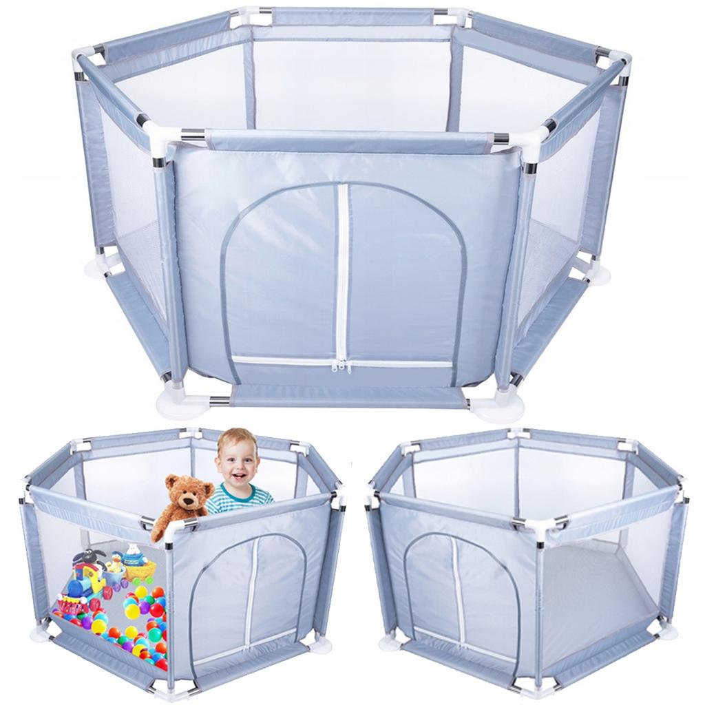 [PACZB][1] Large Children's Playpen Dry Ball Pool Toys Gray X43S