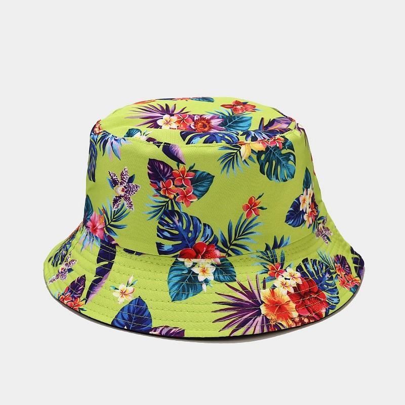 Classic Vintage Print Doublesided Sun Hat For Men Women Summer Outdoor Uv Protection