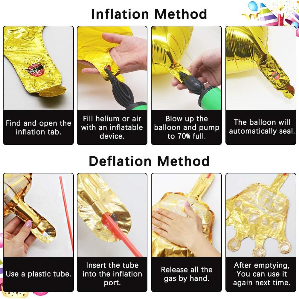 8pcs Fruit Foil Helium Balloons Party Decoration Supplies for Summer Beach Party