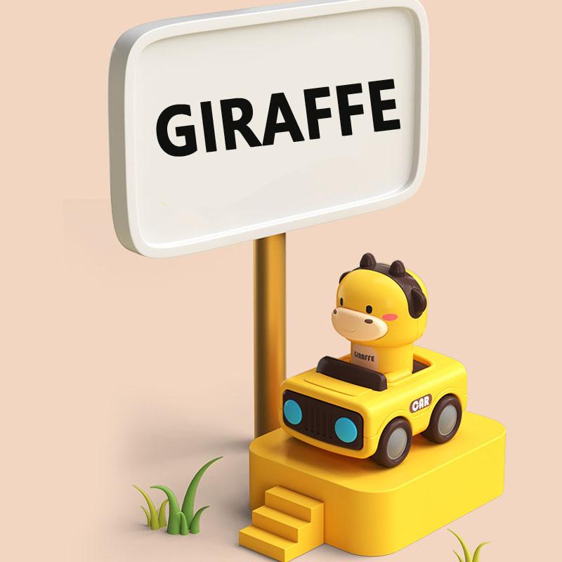 Baby Toy Cars Boy Montessori Gift Press and Go Cartoon Truck Educational Toys Pull Back Cars Toys for Toddlers 12 18 Month