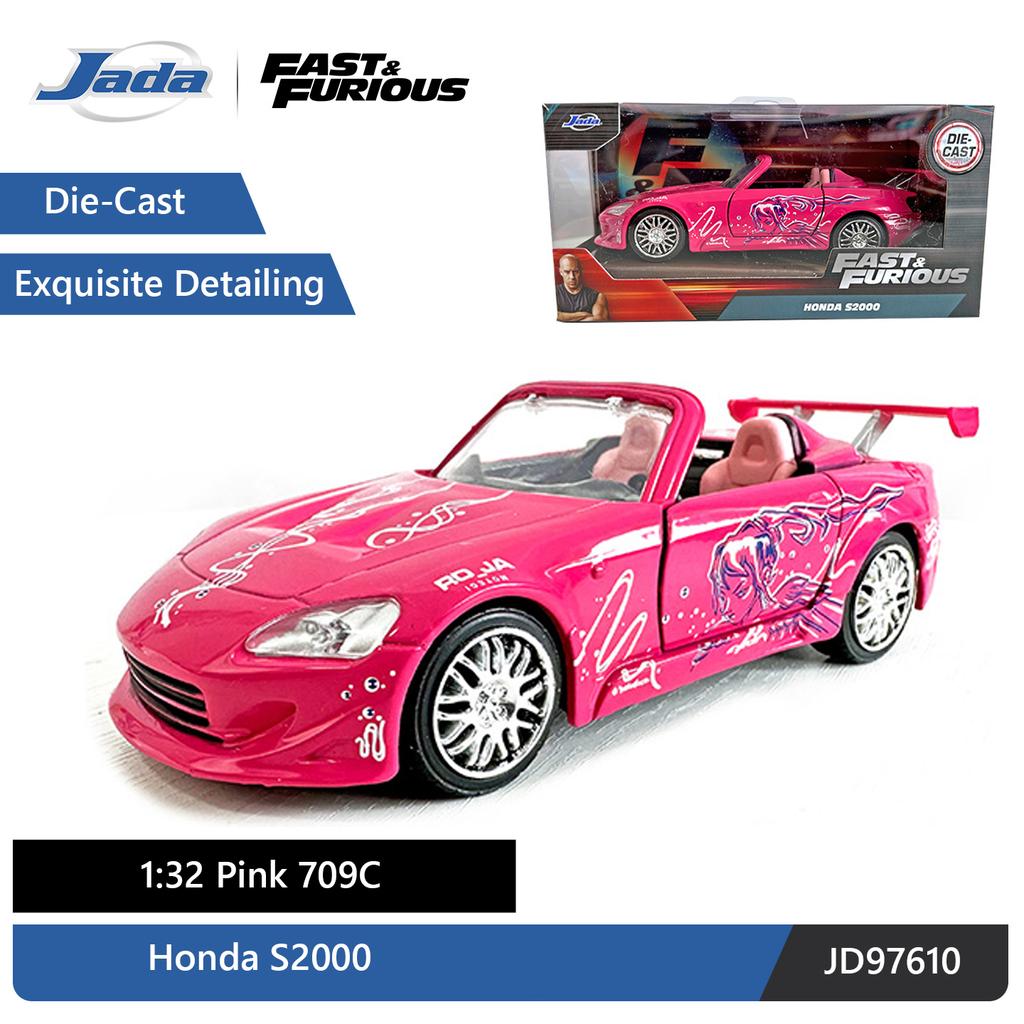 JADA The Fast and the Furious Honda S2000 1:32 DieCast Model - Pink 709C JD97610