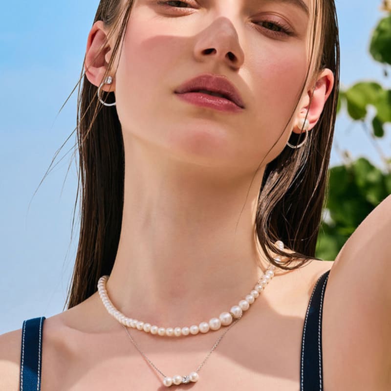 

DIDIER DUBOT Signature D Silver Necklace JDRNT4S806W ONE