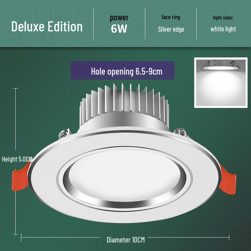 5W LED Recessed Ceiling Spotlight for Living Room - 7.5cm Opening