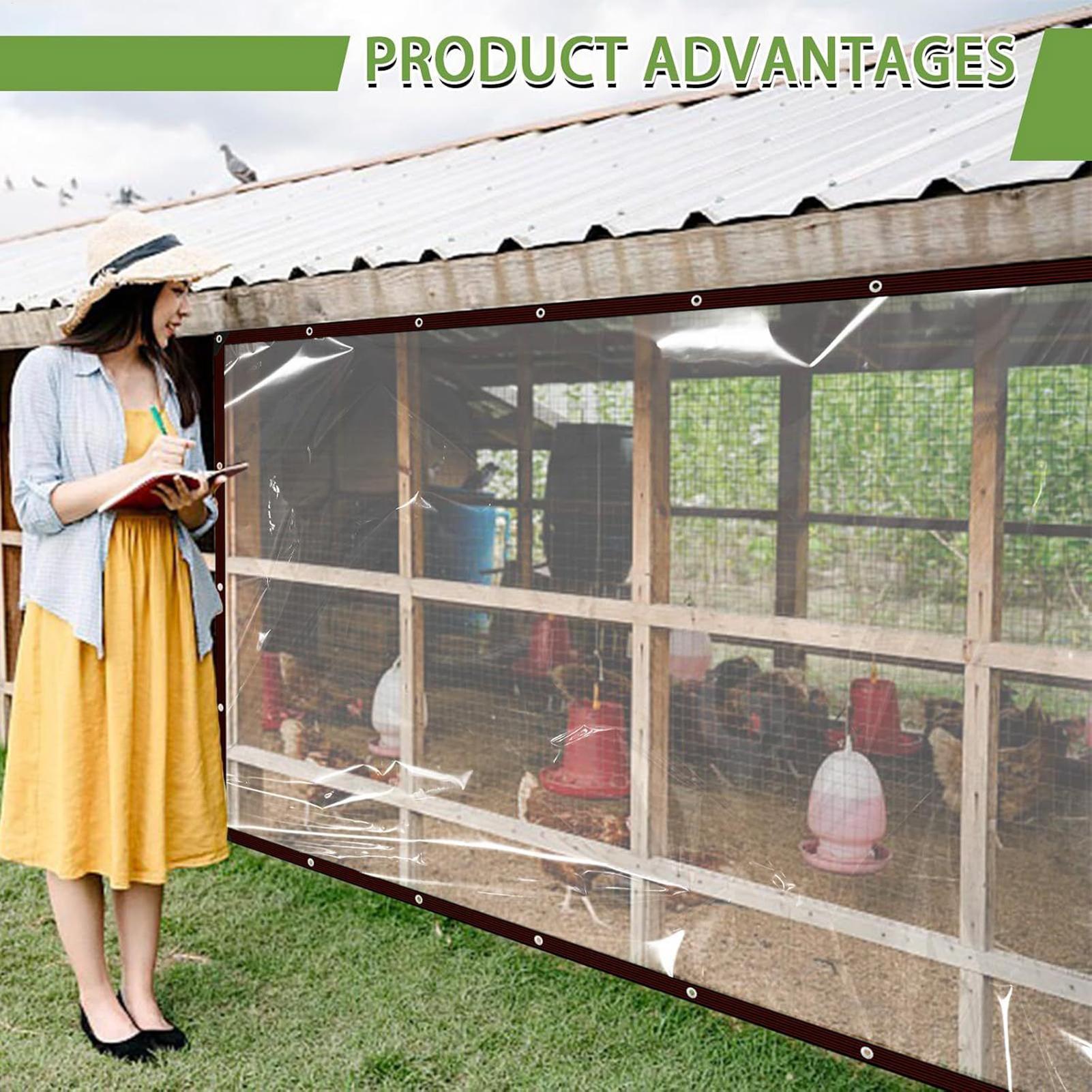 

Tarp Waterproof 7x20ft Clear Rain Sun Cover Insulated Plant Cover for Outdoor Beach Picnic Camping Tent Backpacking Car Rv Truck China Mainland