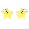 For Men Women Irregular Personality Shopping Traveling Unique Shades Eye Glasses Frameless Colorful