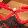Cross Sexy Knickers Lace Underwear Women's Lingerie Contrasting Thong Panties