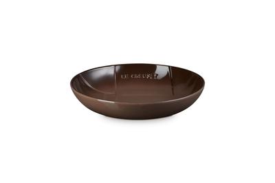 Le Creuset Deep Mesh Round Dish, 25cm, Sepia, Heat and Cold Resistant, Microwave and Oven Safe [Official Japanese Product]
