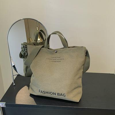 Canvas-Tasche mit großem Fassungsvermögen, Tragetasche, neue Damentasche, einfache Handtasche, Umhängetasche