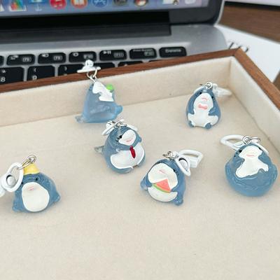Portachiavi Squalo Luminoso Cartone Animato Carino Portachiavi Pendente Animali di Alta Qualità Accessori Decorativi per Zaini Regali