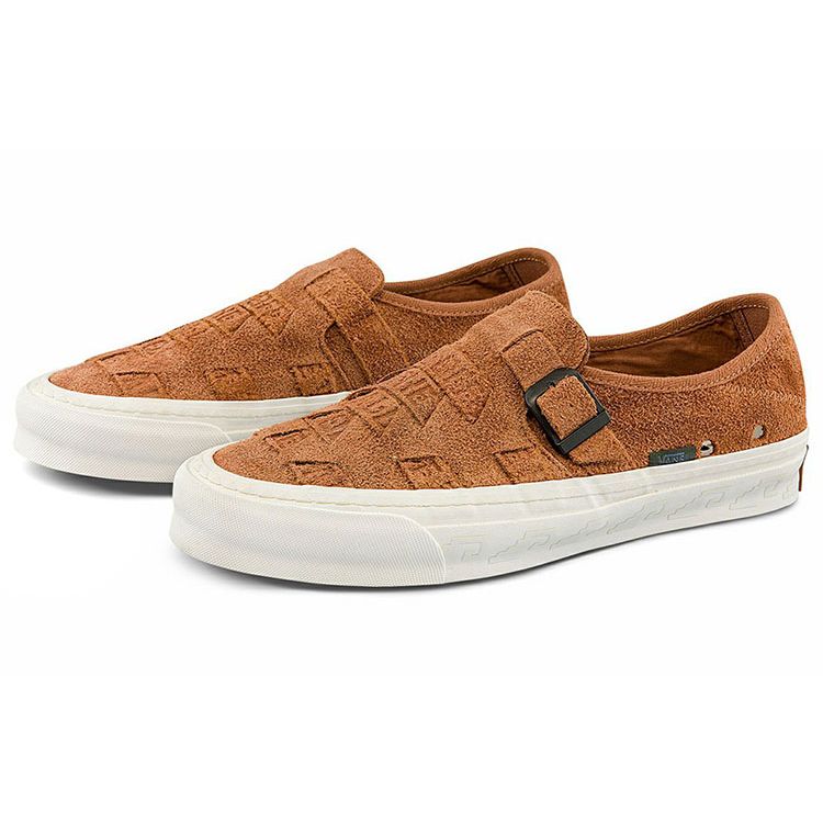 Vans Style 47 Th Huarache LX Unisex Leather Low Top Skate Shoes Brown VN0A5KXNBA8