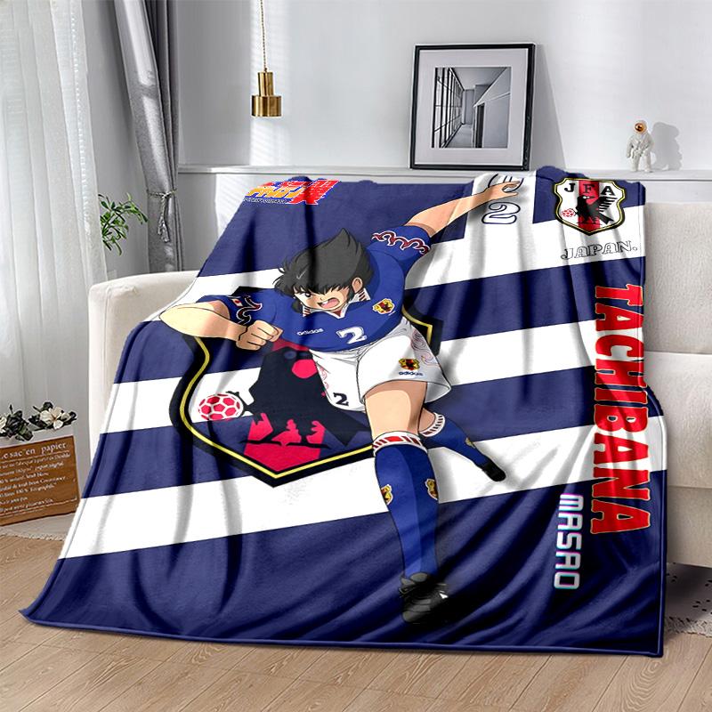 1pc Football Hero Tachibana Masao Flannel Blanket Soft Warm Throw Blanket for Bedroom Living Room Bed Travel Camping Picnic Gift. MT71501104