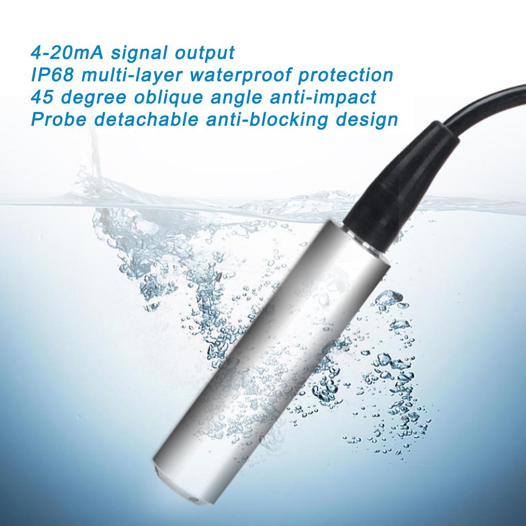 Liquid Level Detector YB2JF Liquid Level Transmitter 5m Cable Water Level Sensor Detector 1232VDC 420mA Liquid Level Transmitter